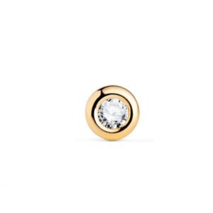 Pendiente Piercing Oro Circonita