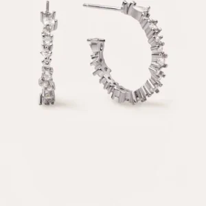 Pendientes aro plata grandes mujer